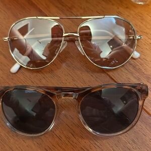 Gymboree Gold and Brown Sunglasses with Stylish Designs